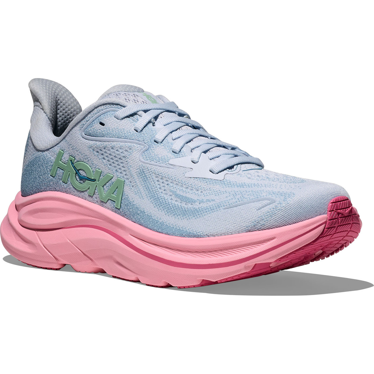 HOKA CLIFTON10WIDE 24.5レディーススニーカー HOKA Women's Clifton 10 Wide Overcast/Petal Shoes - Free Shipping
