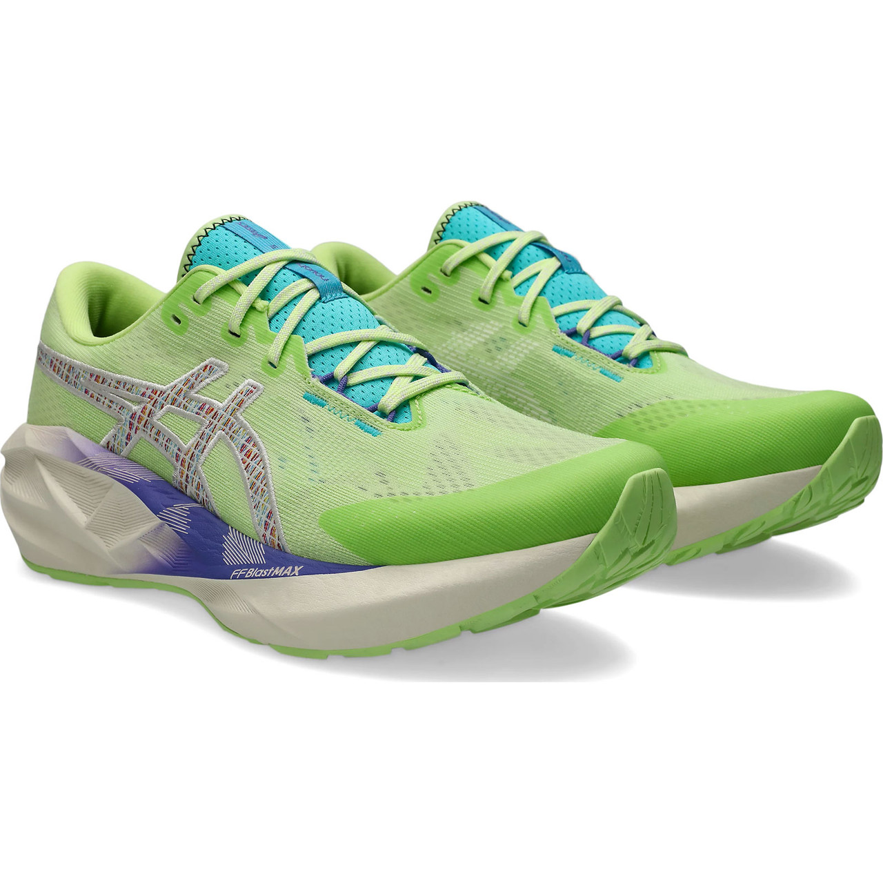 ASICS Men's Novablast 5 TR Nature Bathing/Lime Green Shoes - Free