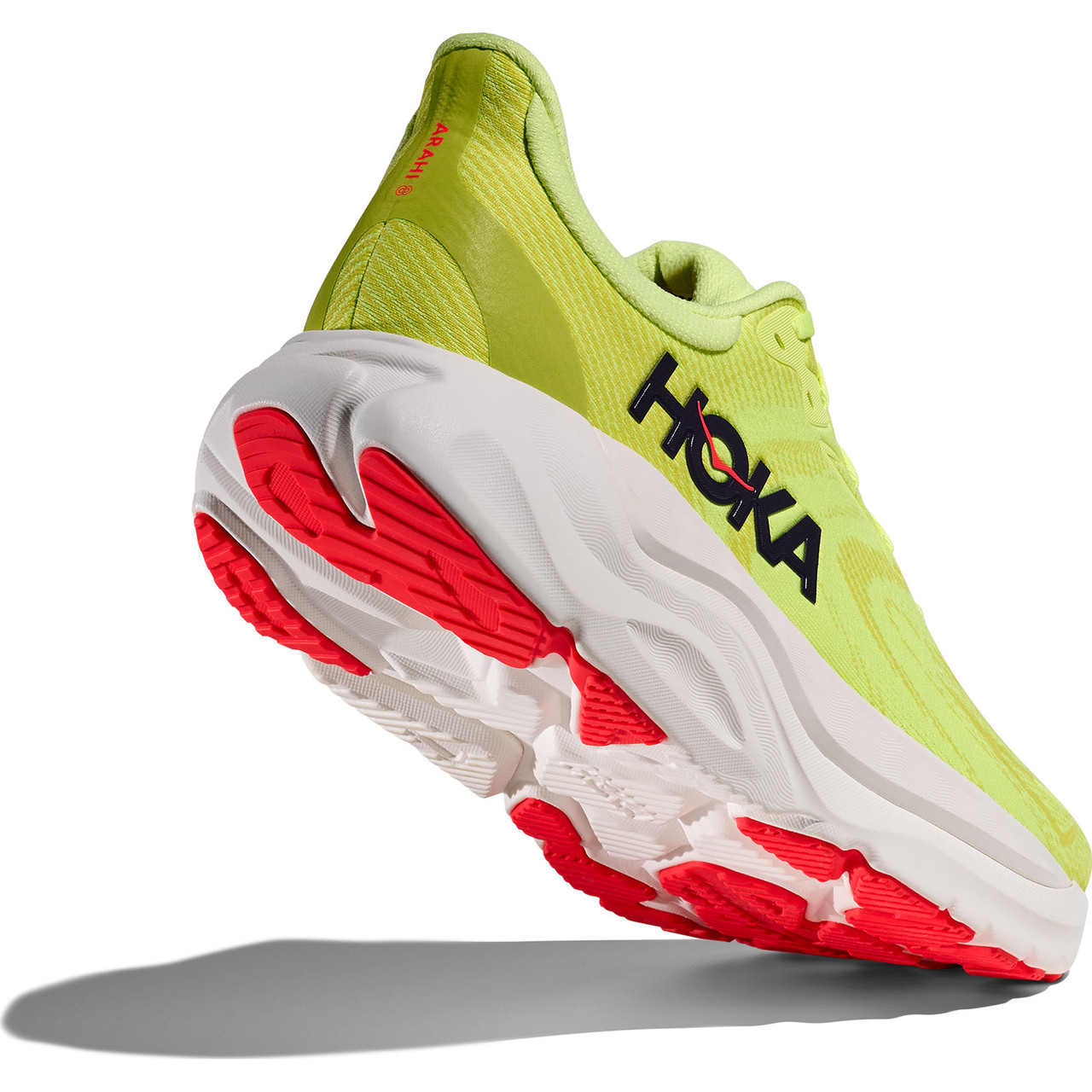 HOKA Men's Arahi 8 Neon Yuzu/Neon Flame Shoes - Free Shipping