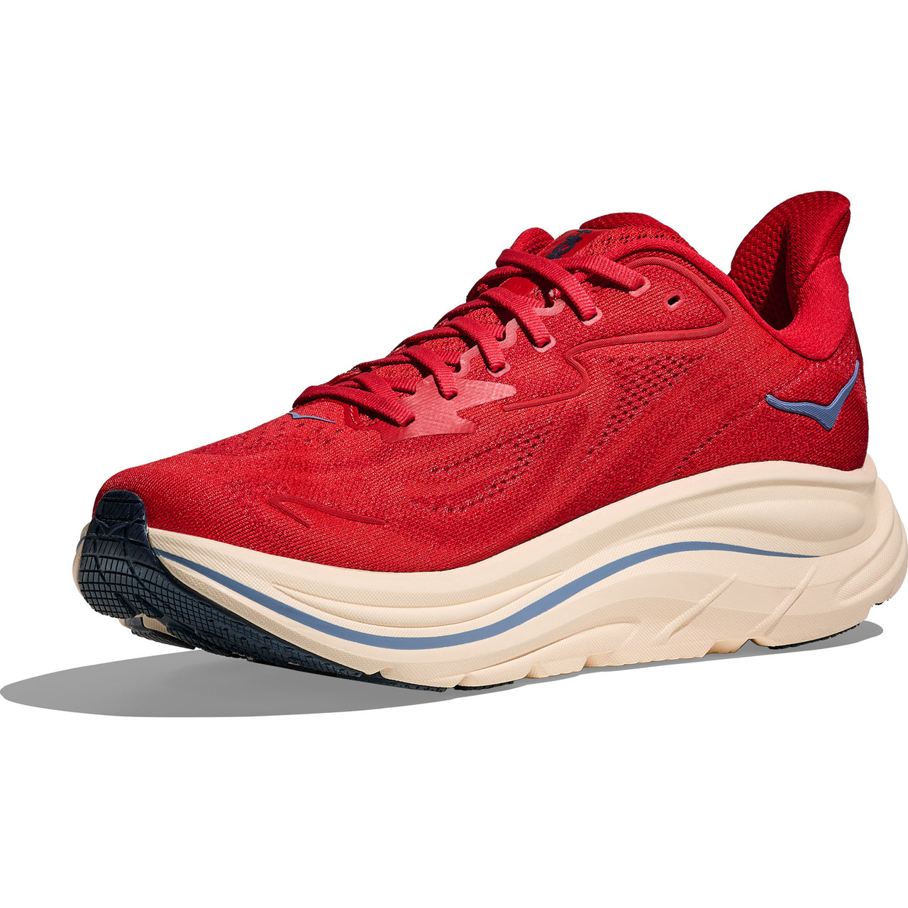 スパイク・シューズ HOKA CLIFTON 10 WIDE 25.5 HOKA Men's Clifton 10 Wide Black/Silver Shoes - Free Shipping