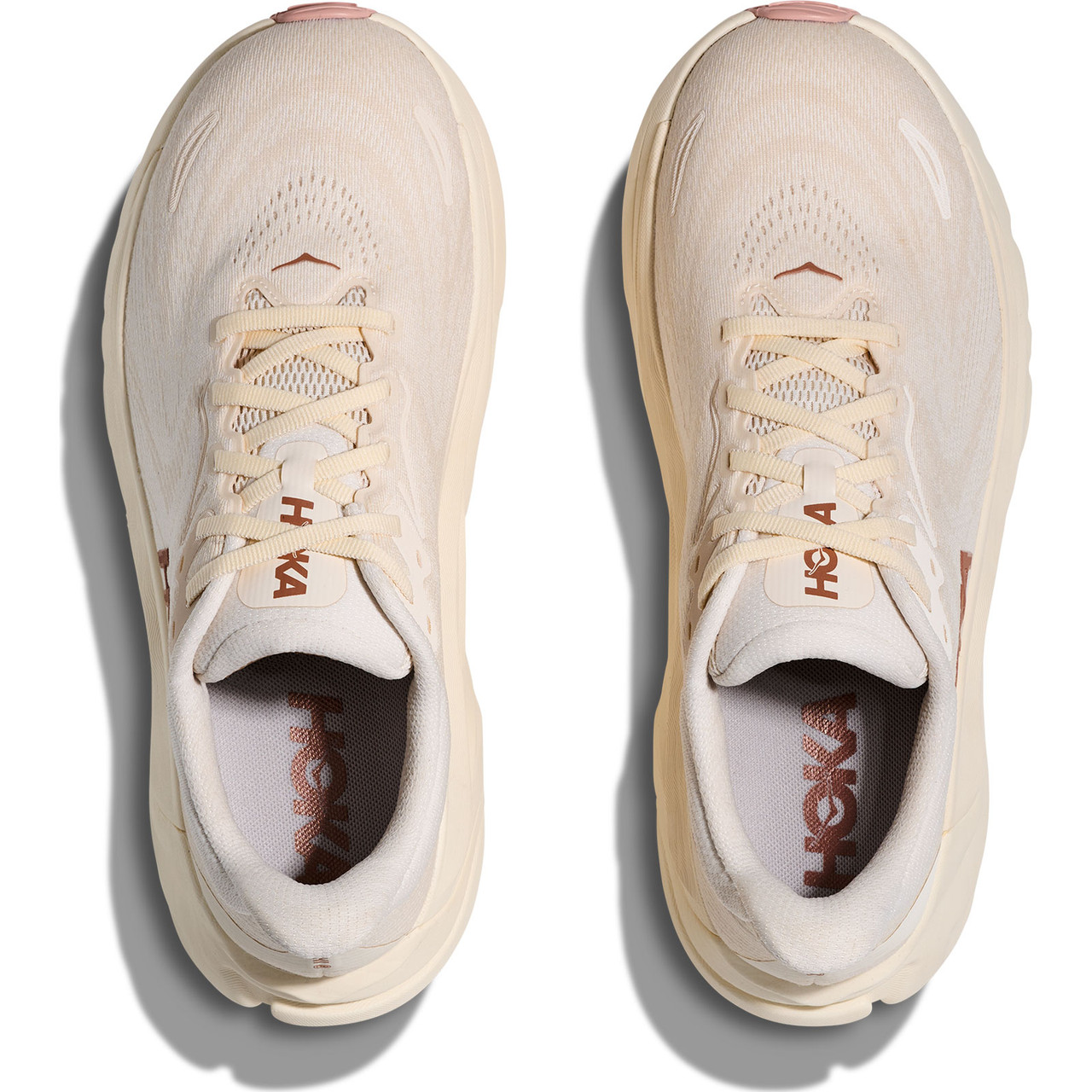 HOKA Women's Arahi 8 Alabaster/Rose Gold Shoes - Free Shipping