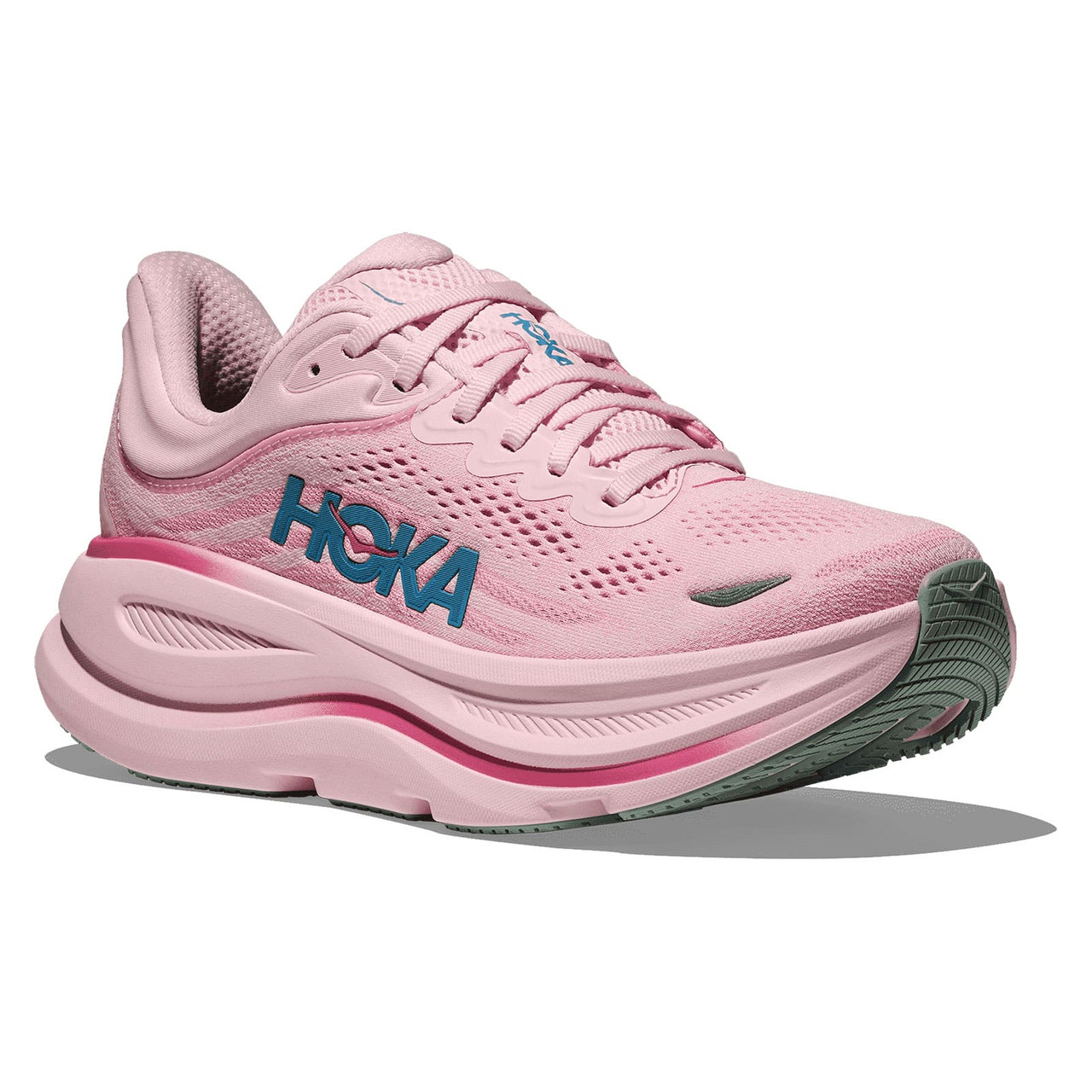 HOKA Women's Bondi 9 Rose Tea/Petal Running Shoes - Free Shipping
