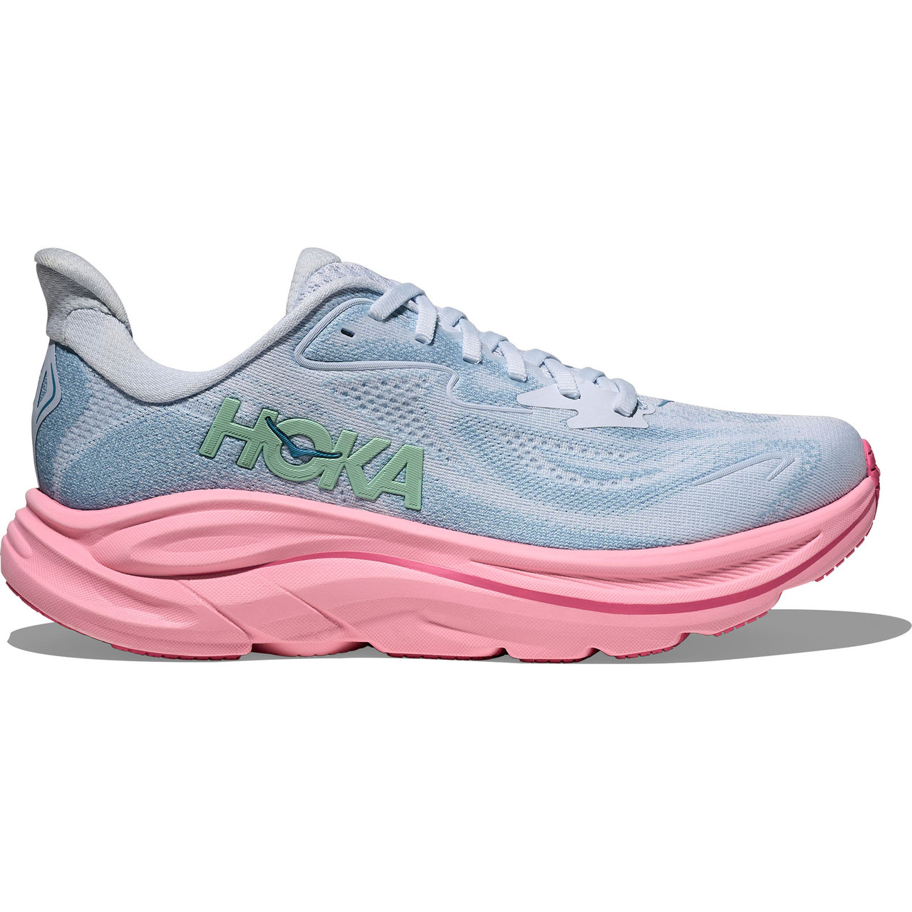 HOKA Women's Clifton 10 Overcast/Petal Shoes - Free Shipping