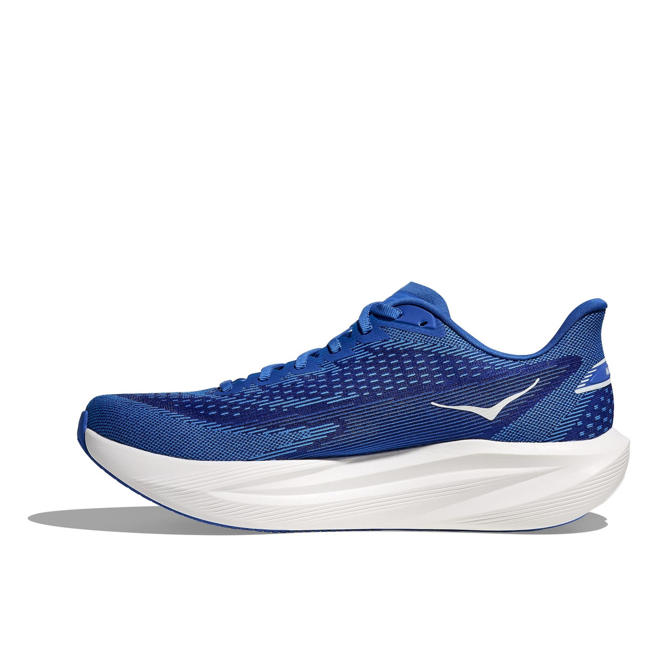あお HOKA Men's Mach 7 Cobalt Blue/Neon Green Running Shoes - Free Shipping