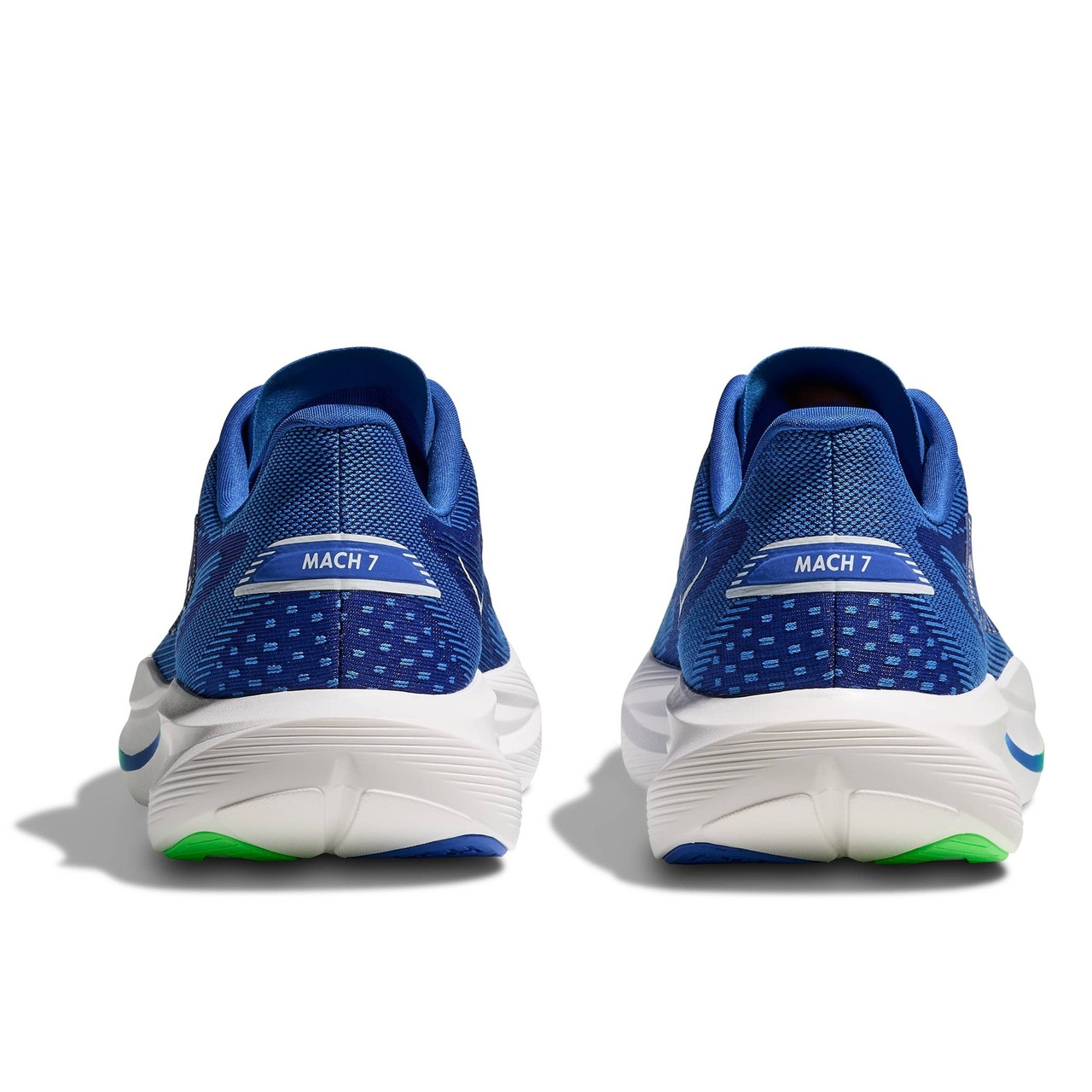 HOKA Men's Mach 7 Cobalt Blue/Neon Green Running Shoes - Free Shipping