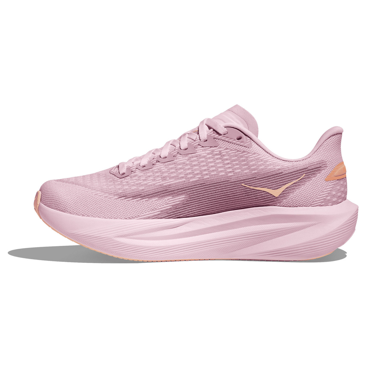 HOKA ライトパープルピンク Mach 7 ランニングシューズ HOKA Women's Mach 7 Lilac Cream/Tangerine Glow Running Shoes