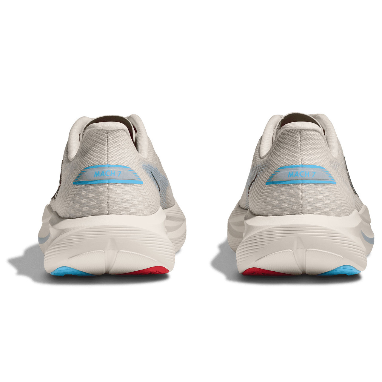 HOKA Women's Mach 7 Alabaster/Soaring Blue Running Shoes - Free
