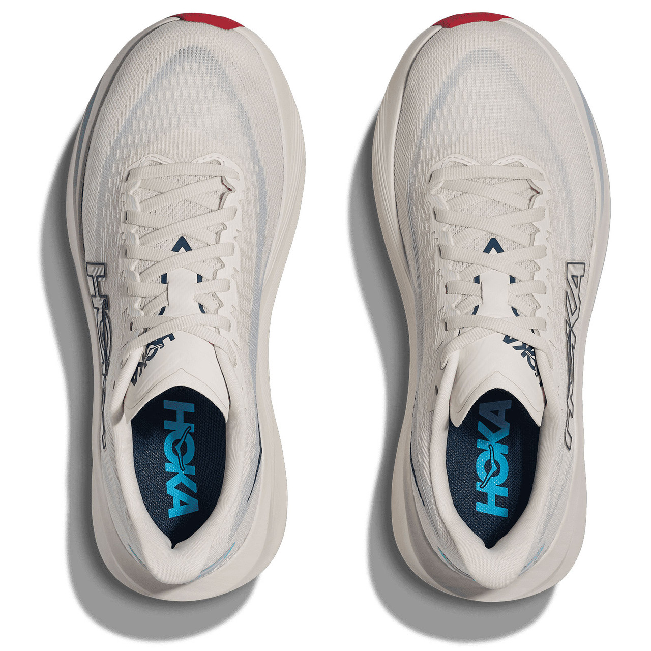HOKA Women's Mach 7 Alabaster/Soaring Blue Running Shoes - Free