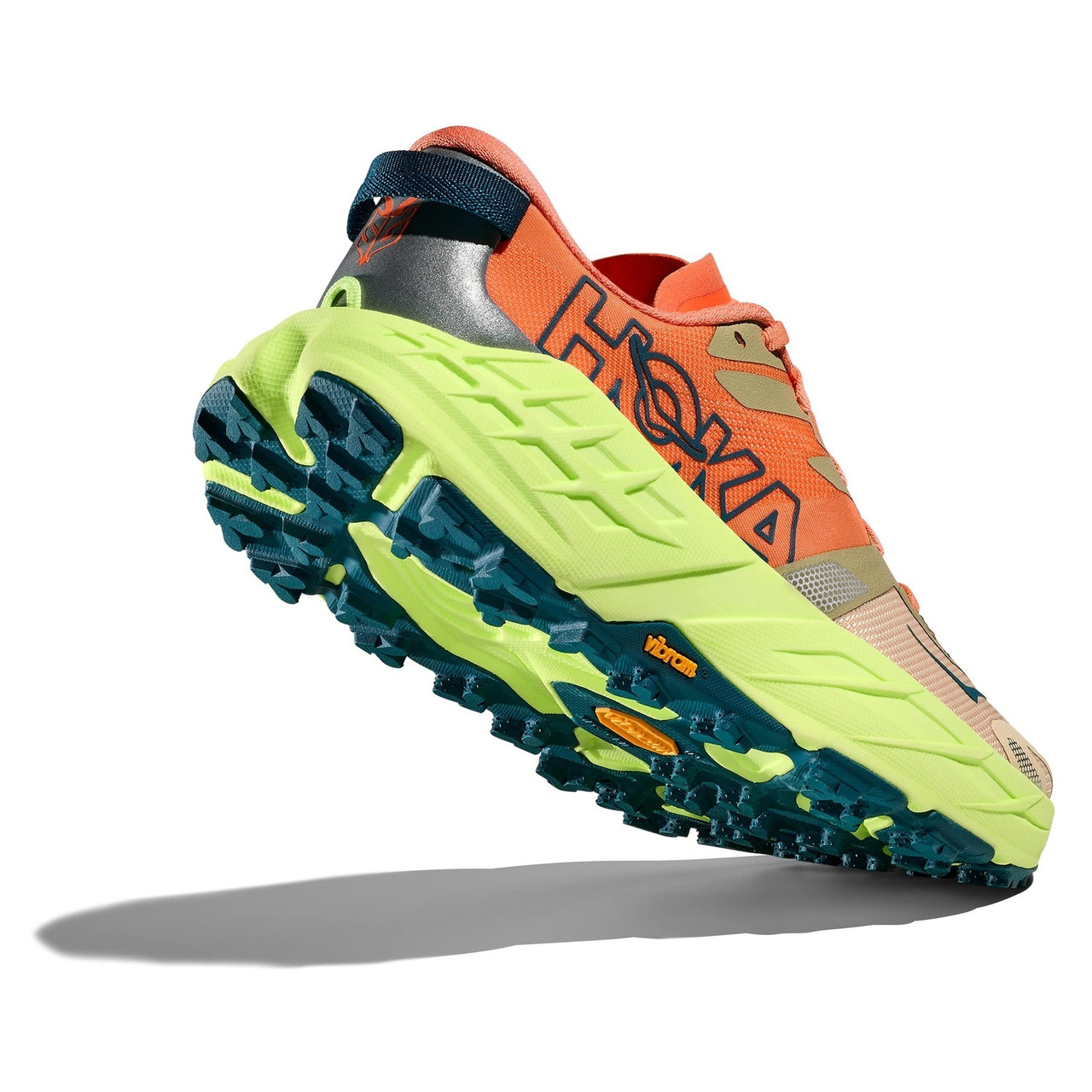 HOKA Women's Speedgoat 7 Persimmon/Neon Yuzu Running Shoes - Free
