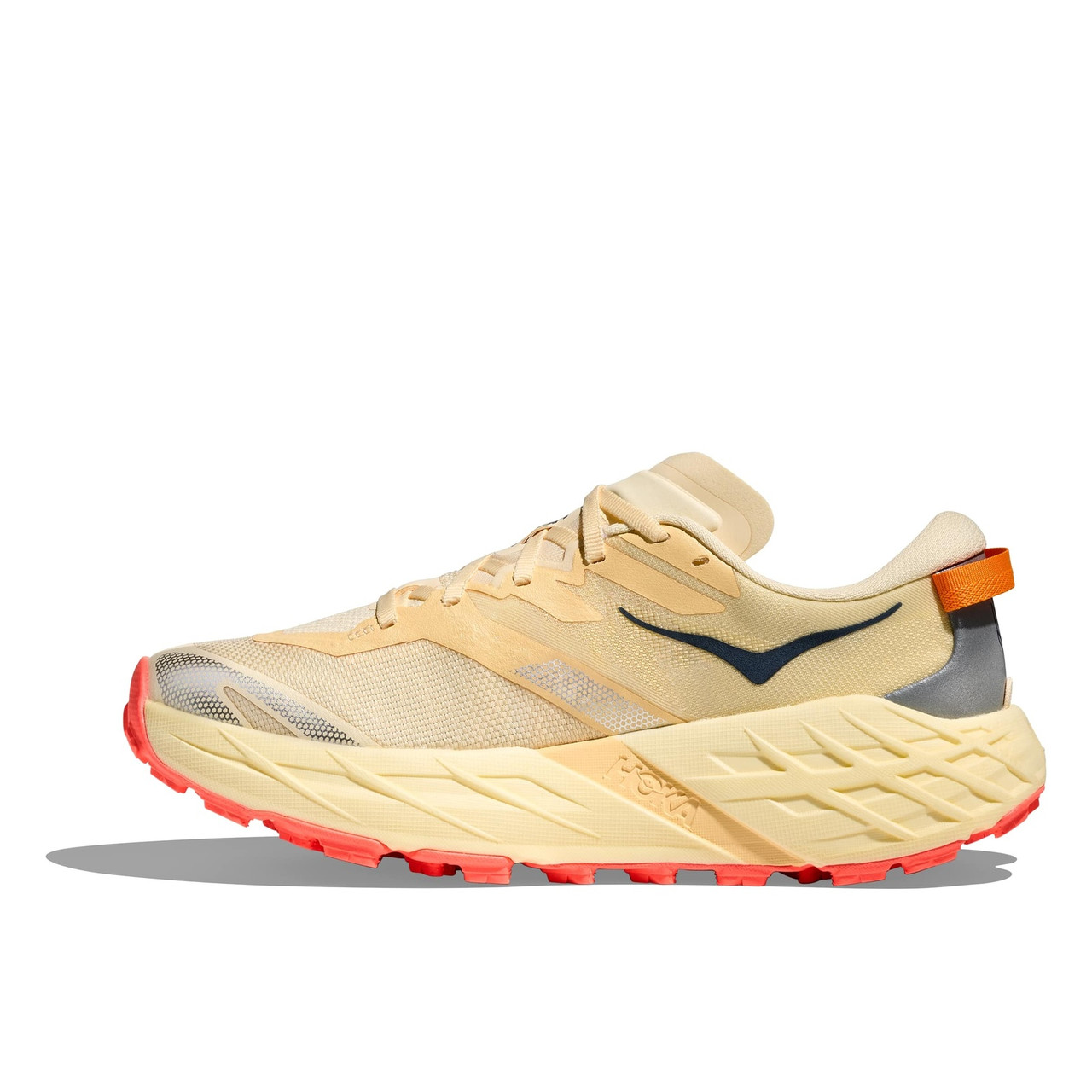 HOKA Women's Speedgoat 7 Wide Vintage Yellow/Neon Flame Running