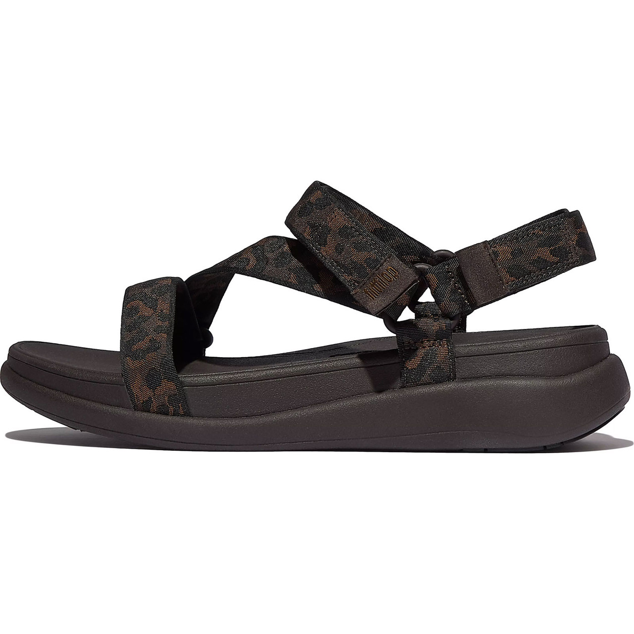 FITFLOP Women's F-Mode Go Leopard Adjustable Webbing Z-Strap
