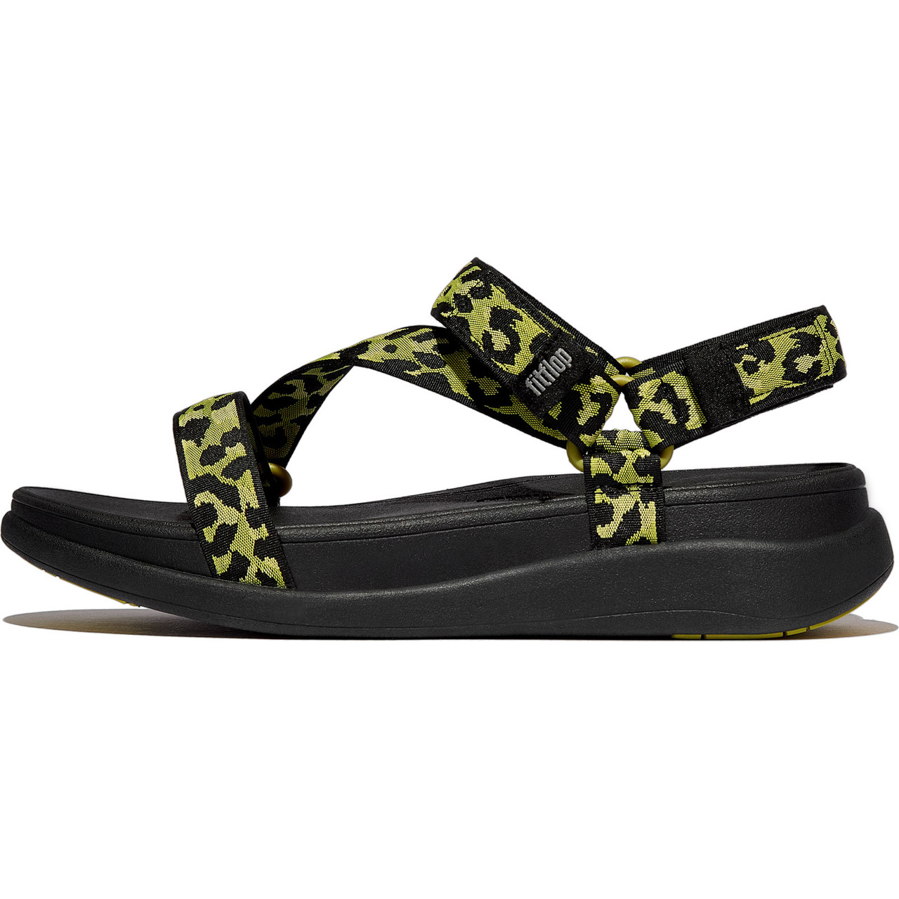 FITFLOP Women's F-Mode Go Leopard Adjustable Webbing Z-Strap