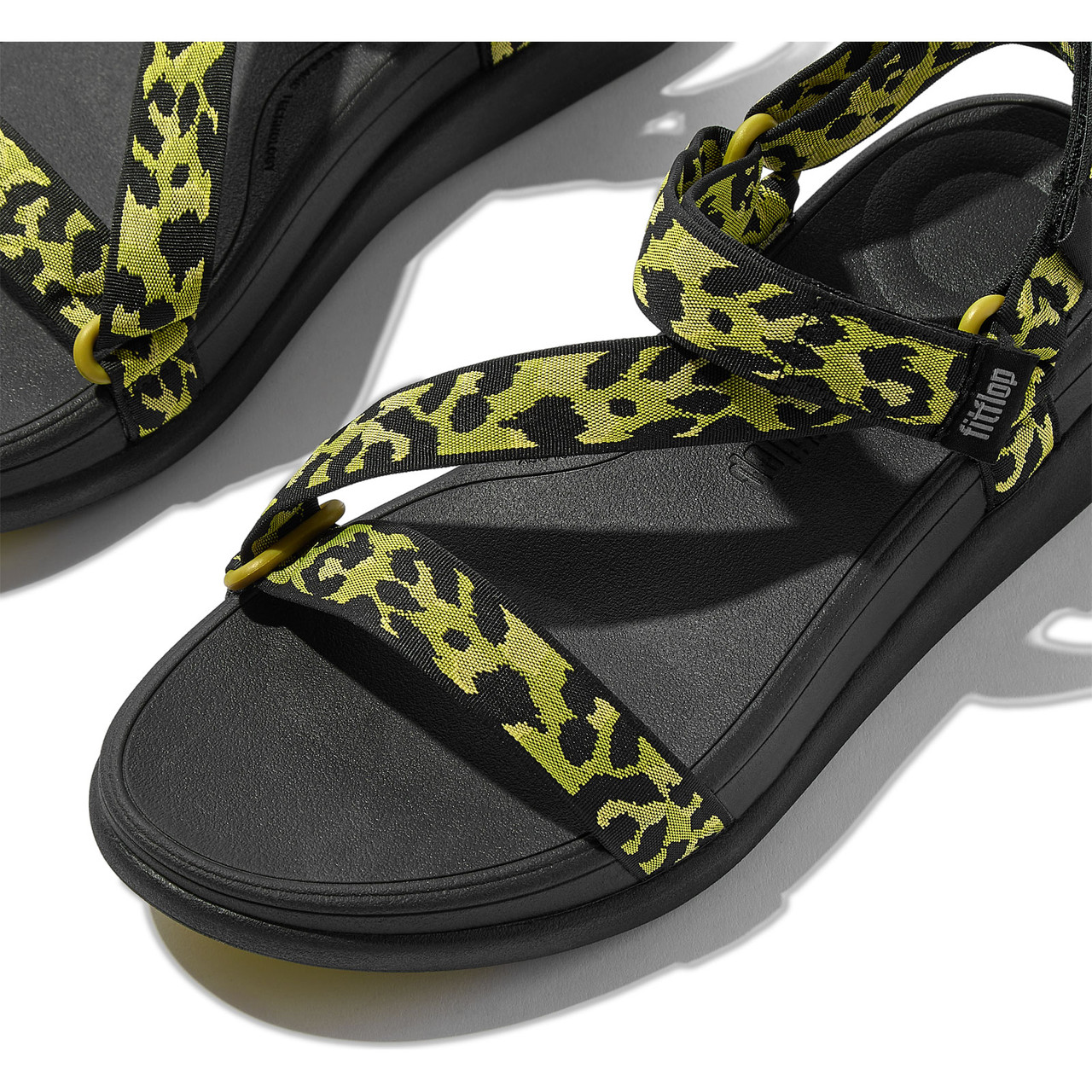 FITFLOP Women's F-Mode Go Leopard Adjustable Webbing Z-Strap