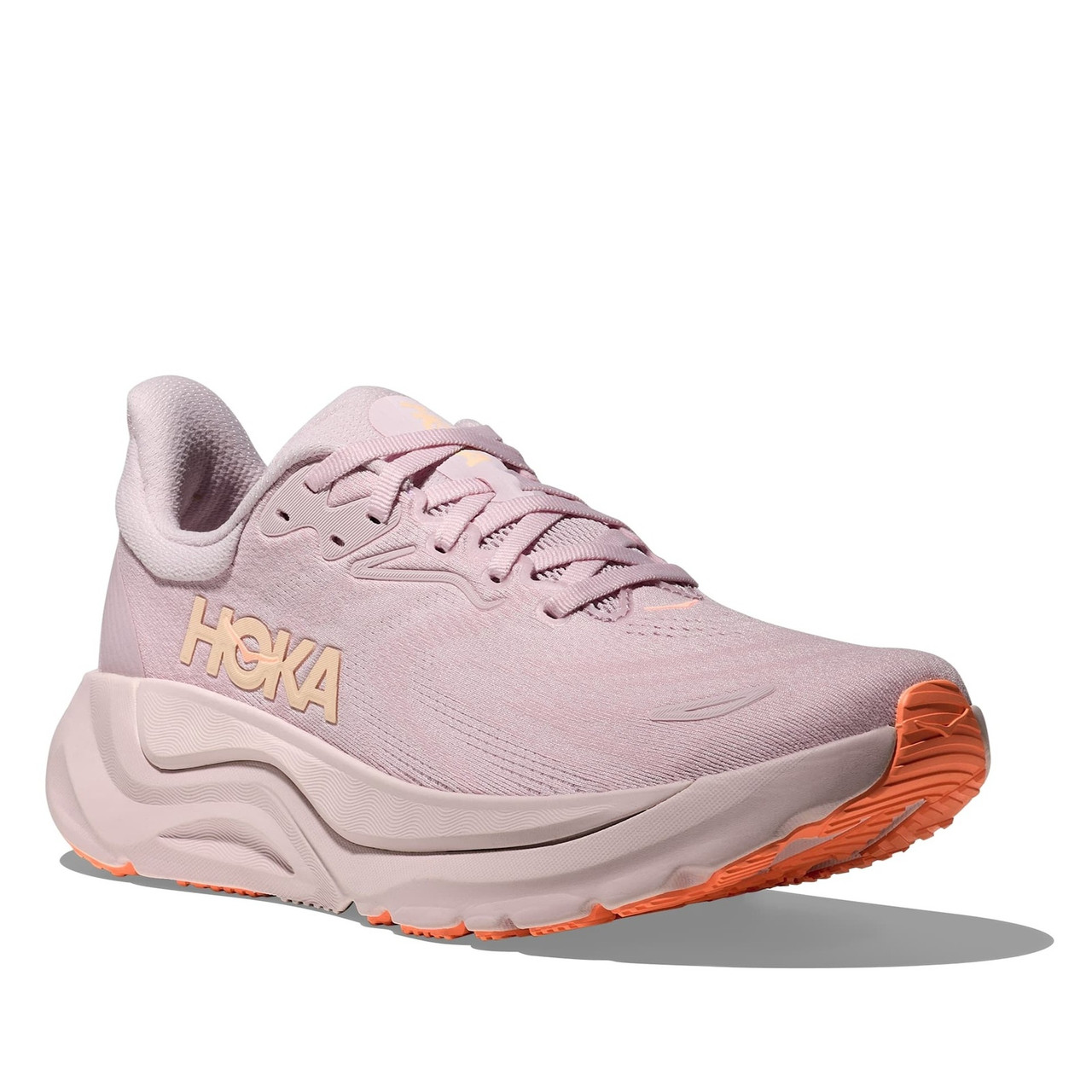 HOKA Women's Arahi 8 Lilac Cream/Neon Cantaloupe Running Shoes