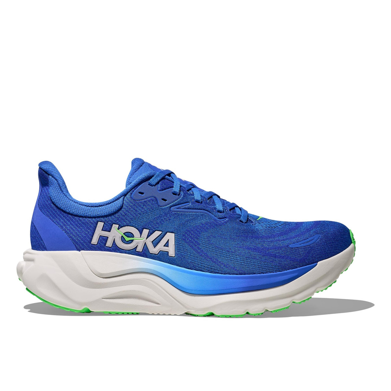 あお HOKA Men's Arahi 8 Wide Cobalt Blue/Neon Green Running Shoes