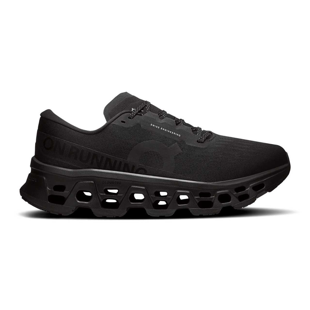 ON FOOTWEAR Men's Cloudmonster 3 Black/Black Running Shoe - Free