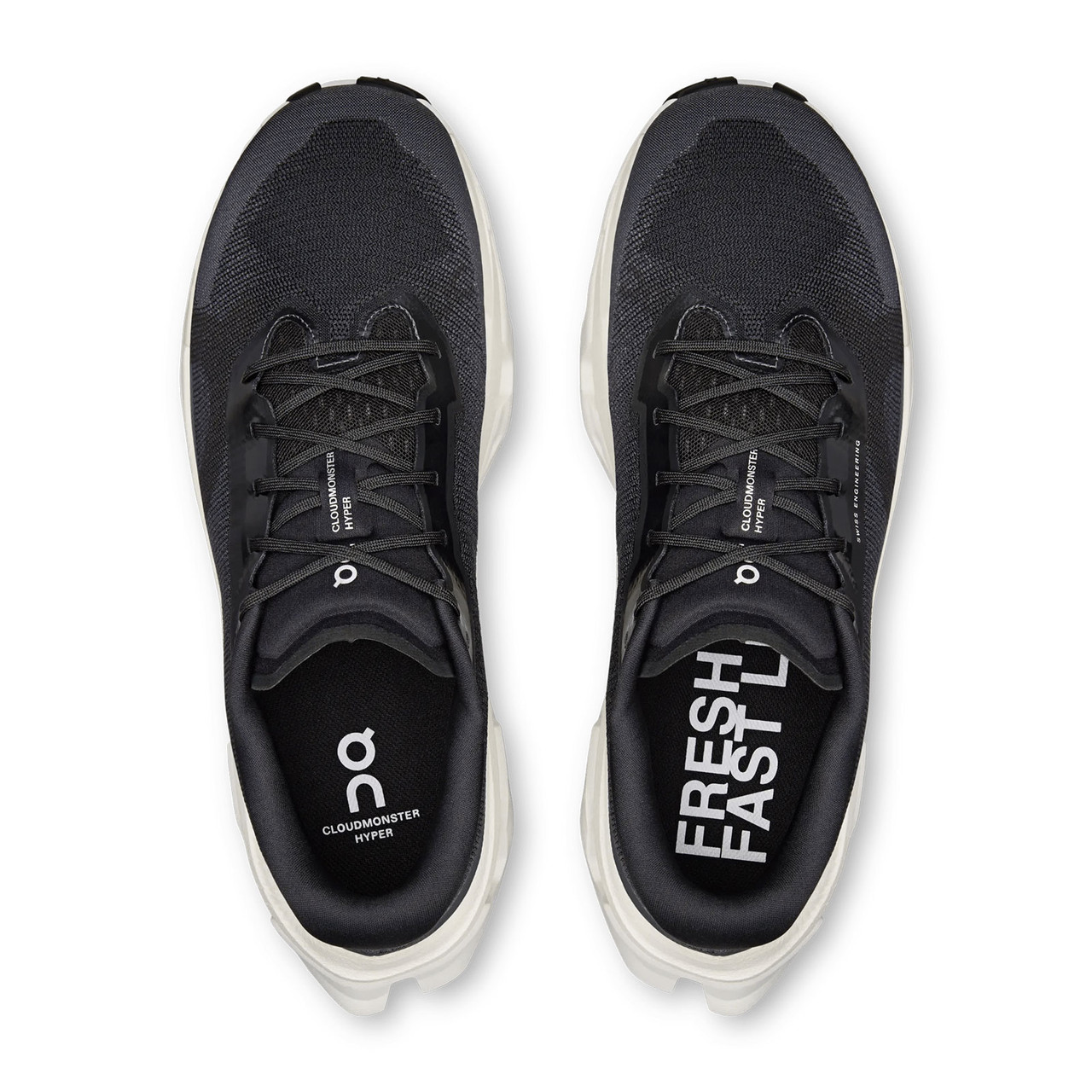ON FOOTWEAR Men's Cloudmonster 3 Hyper Black/Ivory Running Shoe