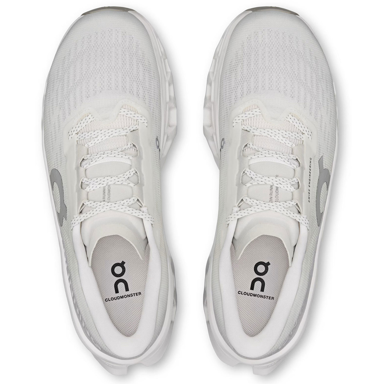 ON FOOTWEAR Women's Cloudmonster 3 White/Wolf Running Shoes - Free