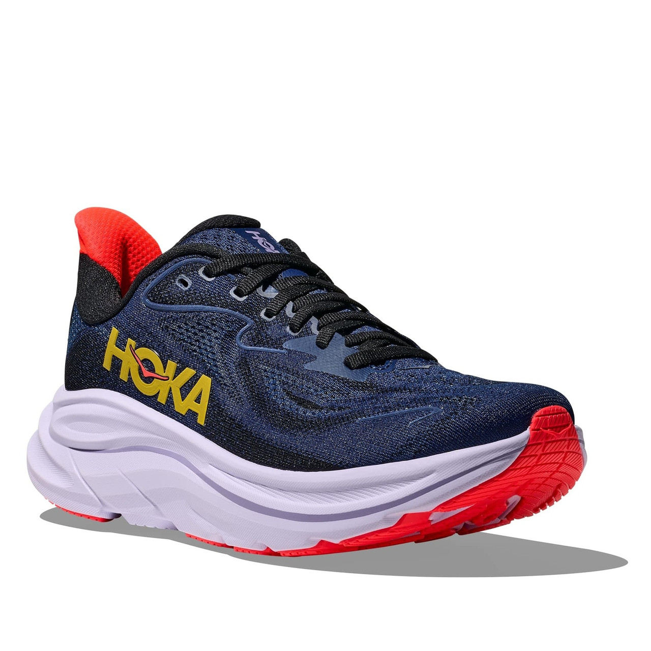 HOKA Women's Clifton 10 Wide Midnight Blue/Starlight Glow Running