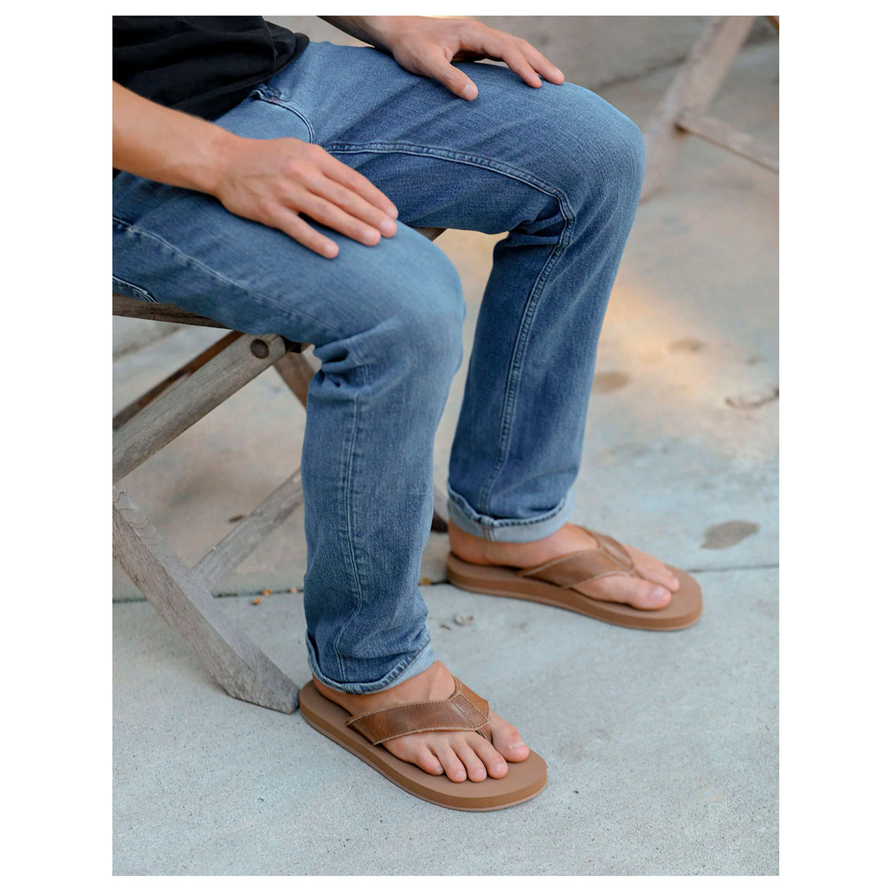 FLOJOS Men's Cole Select Leather Strap Sandal - Free Shipping