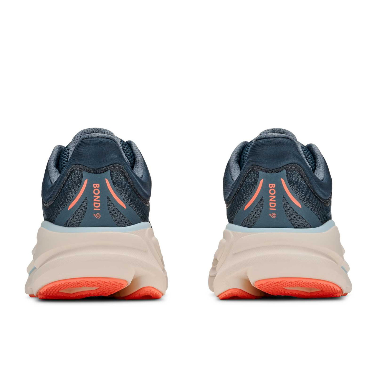 HOKA Men's Bondi 9 Wide Faded Navy/Slate Blue Running Shoes - Free