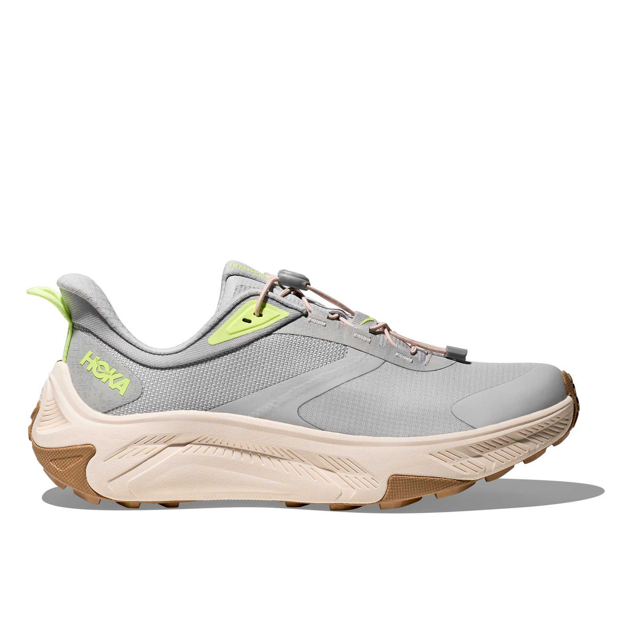 HOKA Women's Transport 2 Cosmic Gray/Neon Yuzu Walking Shoes