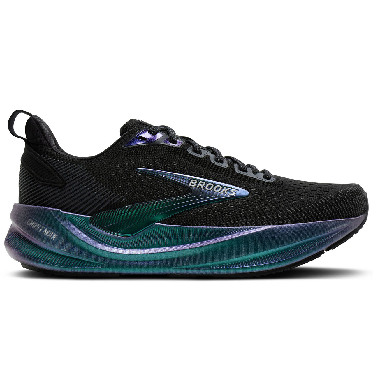 BROOKS Men's Ghost Max 4 Limited Edition Black/Silver/Chameleon