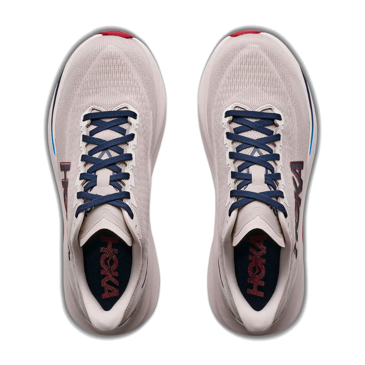 HOKA Men's Mach 7 Wide Putty/Grout Running Shoe - Free Shipping