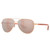 COSTA DEL MAR Men's Peli Shiny Rose Gold/Copper Silver Mirror Polarized Sunglasses 06S4002-40022157