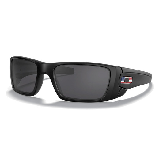 OAKLEY SI Fuel Cell USA Flag Collection Matte Black/Gray Sunglasses  (OO9096-29)