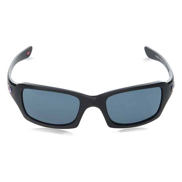 OAKLEY SI Fives Squared Matte Black USA Flag With Prizm Gray Sunglasses (OO9238-3554)