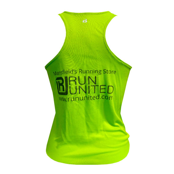 RUN UNITED Ladies Neon Green Tank