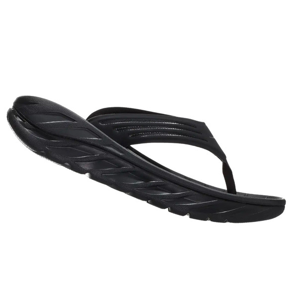 HOKA ONE ONE Men's Ora Recovery Flip Black/Dark Gull Gray Sandals