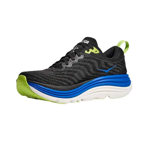 HOKA Men's Gaviota 5 Black/Electric Cobalt Running Shoes