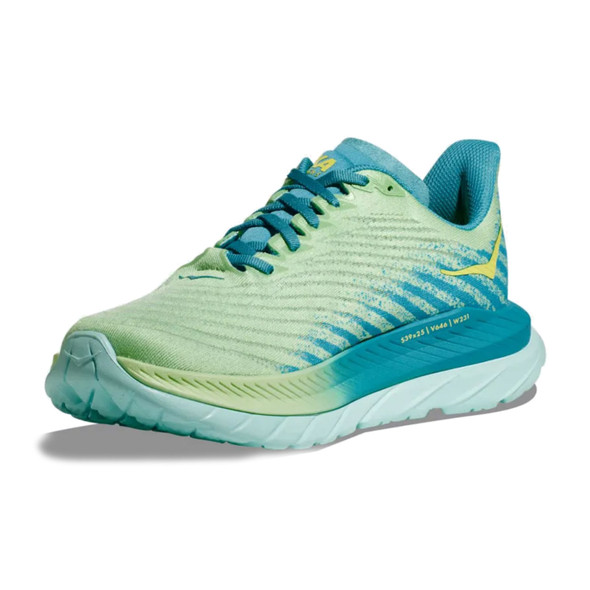 HOKA Men's Mach 5 Lime Glow/Ocean Mist Running Shoes