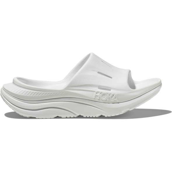 HOKA Unisex Ora Recovery White/White Mules - Free Shipping