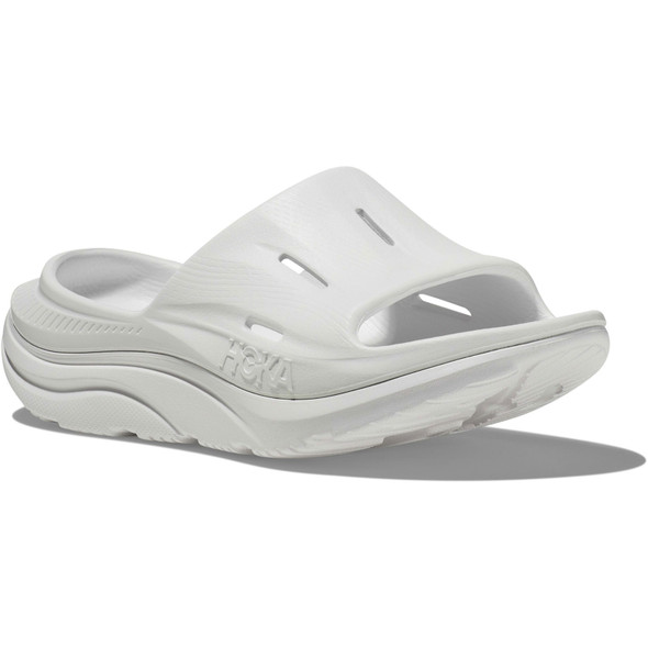 HOKA Unisex Ora Recovery White/White Mules - Free Shipping