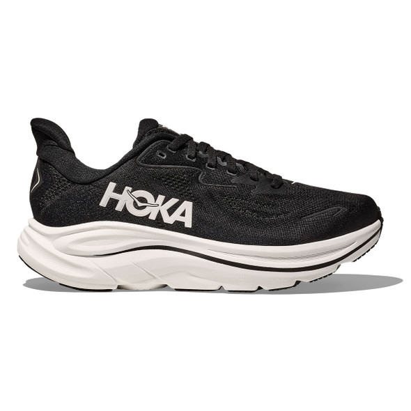HOKA Women's Clifton 10 Black/Gold Running Shoes - Free Shipping