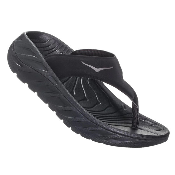 HOKA ONE ONE Women's Ora Recovery Flip Black/Dark Gull Gray Shoes