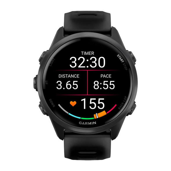 GARMIN Forerunner 970 Carbon Gray DLC Titanium Black Case GPS
