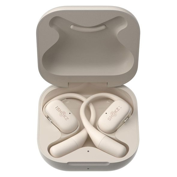 SHOKZ OpenFit 2 Beige Open-Ear Earbuds with Charging Case (T920-ST