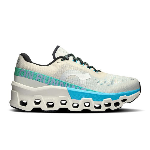 ON FOOTWEAR Women's Cloudmonster 2 Frost/Rock Running Shoes - Free