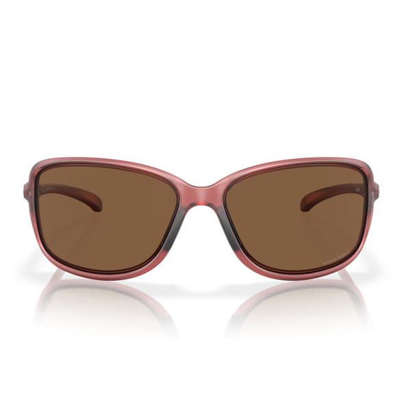 OAKLEY Women's Cohort Matte Transparent Berry Frame/Prizm Bronze Lenses Polarized Sunglasses (OO9301-1861)