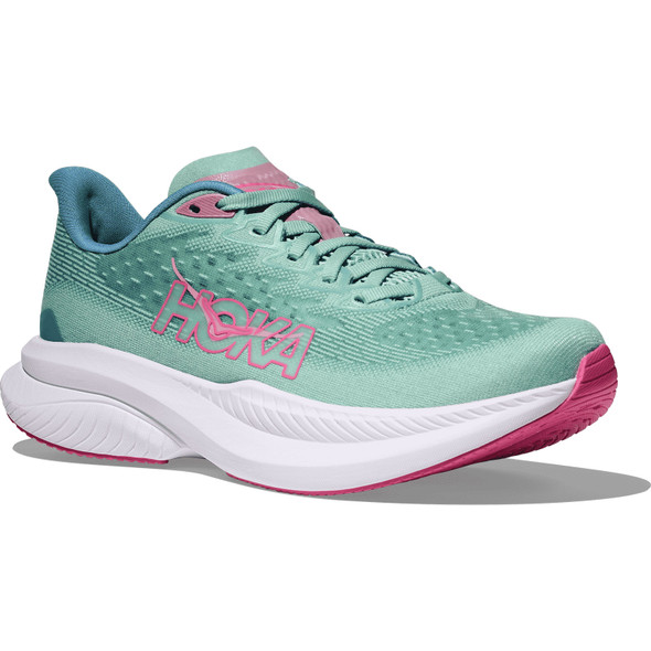 HOKA Women's Mach 6 Jadeite/Alpine Blue Shoes