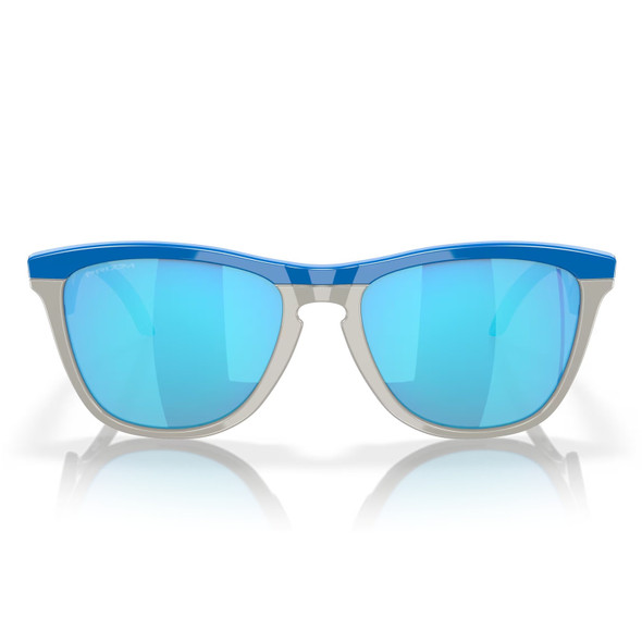 OAKLEY Frogskins Hybrid Primary Blue/Cool Gray Frame/Prizm Sapphire Sunglasses (OO9289-0355)
