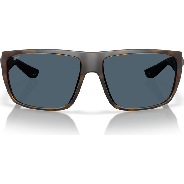 COSTA DEL MAR Men's Fly Line Matte Tortoise/Gray 580P Polarized Sunglasses (06S9129-91291164)