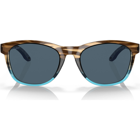 COSTA DEL MAR Women's Aleta Wahoo/Gray 580p Polarized Sunglasses 06S9108-91080254