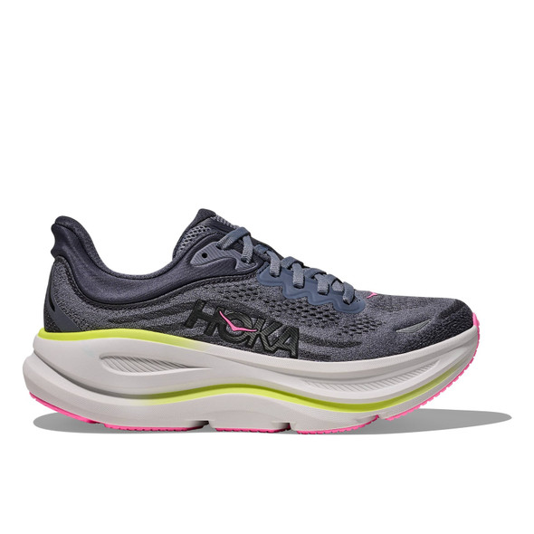 HOKA Women's Bondi 9 Charcoal Gray/Gray Skies Running Shoes