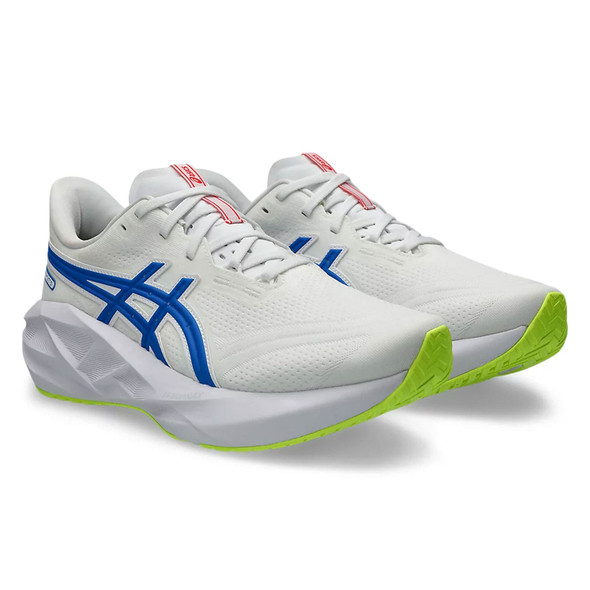 ASICS Men's Novablast 5 ATC White/Tuna Blue Running Shoes (1011C137.100)