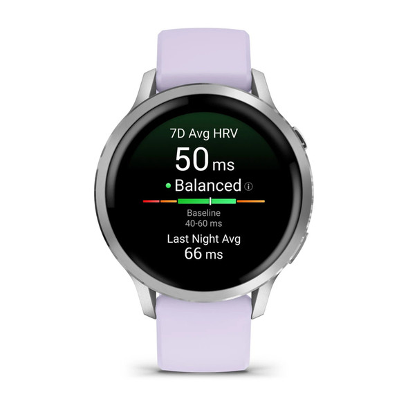 GARMIN Venu 4 41mm Gray/Silver/Periwinkle GPS Smartwatch (010-03013-01)